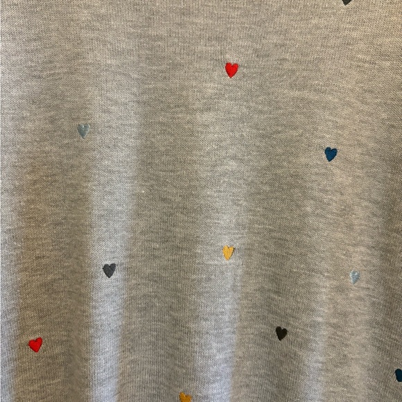 Gray Sweater with Hearts - Picture 4 of 9
